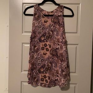 Aritzia Printed Silk Tank